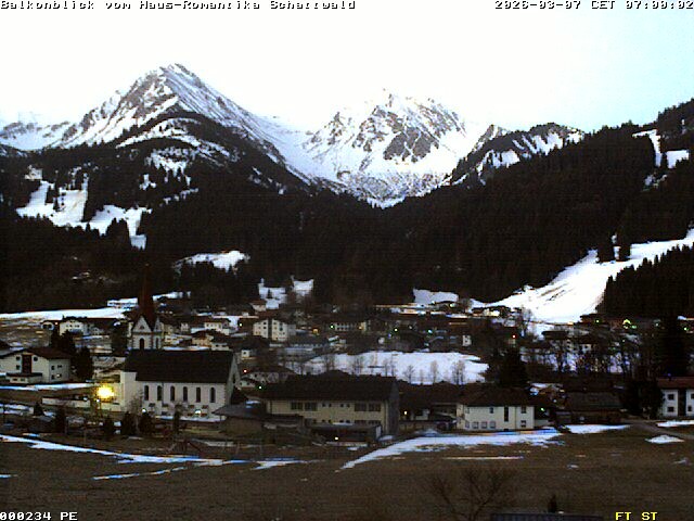Archiv Foto Webcam Schattwald: Haus Romantika