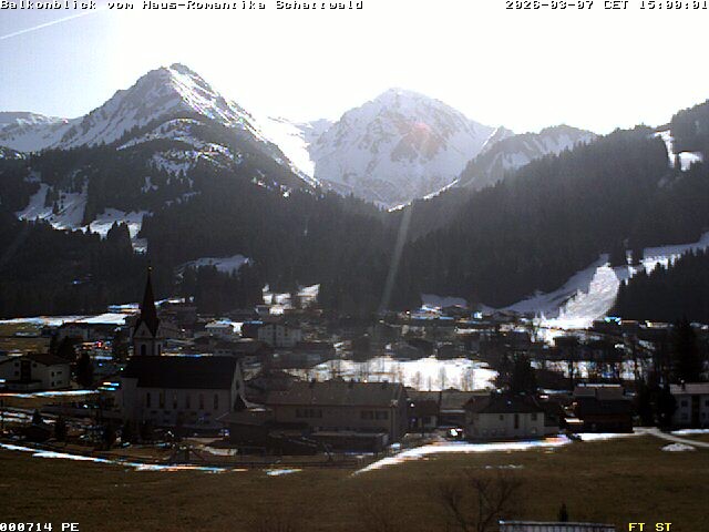 Archiv Foto Webcam Schattwald: Haus Romantika