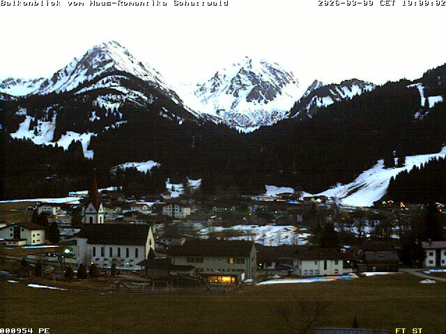 Archived image Webcam Schattwald: Vacation rental Haus Romantika