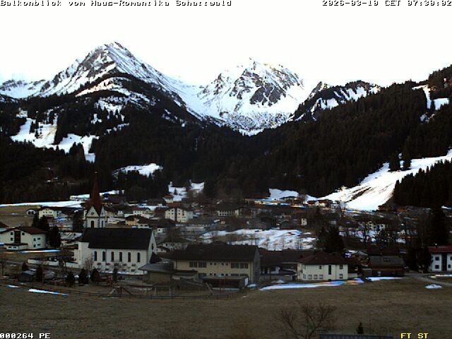 Archived image Webcam Schattwald: Vacation rental Haus Romantika