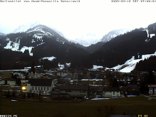 Archived image Webcam Schattwald: Vacation rental Haus Romantika