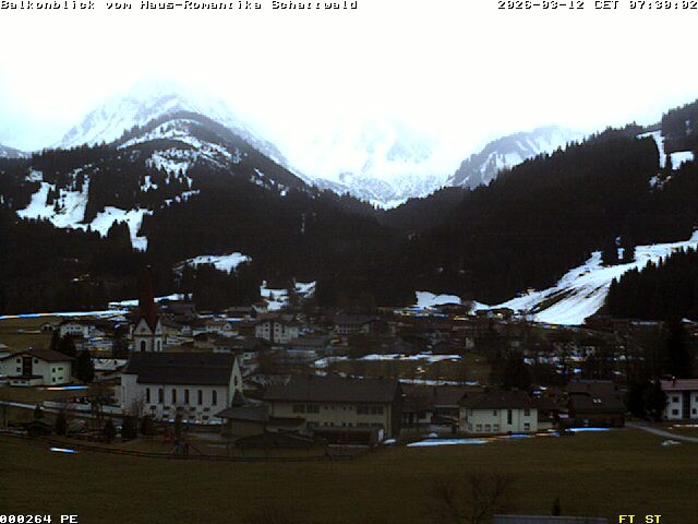 Archived image Webcam Schattwald: Vacation rental Haus Romantika