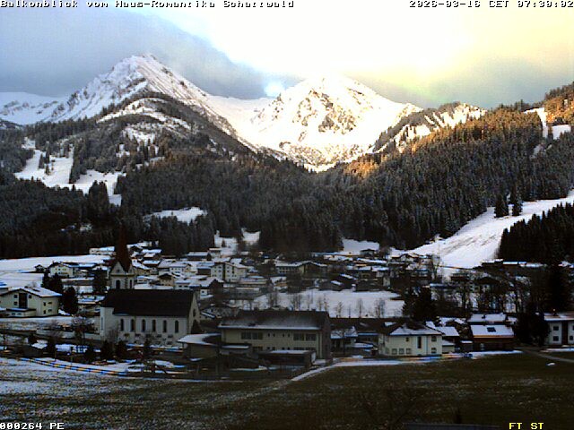 Archived image Webcam Schattwald: Vacation rental Haus Romantika