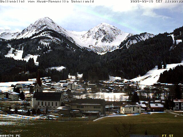 Archived image Webcam Schattwald: Vacation rental Haus Romantika