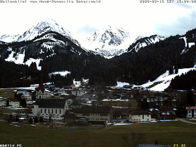 Archived image Webcam Schattwald: Vacation rental Haus Romantika