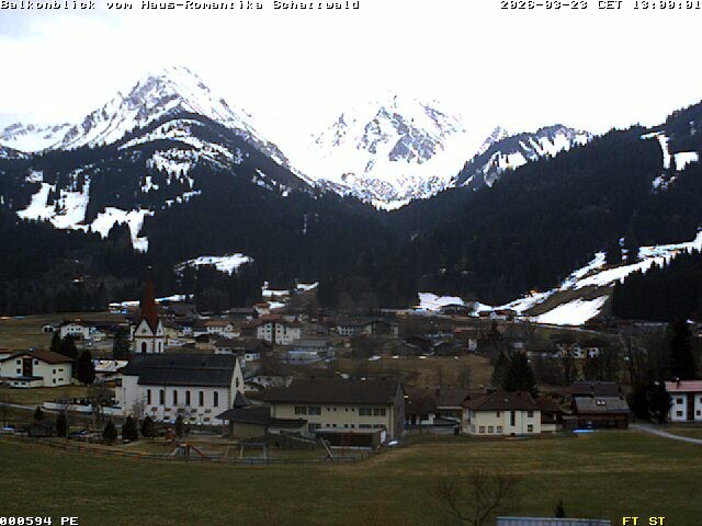 Archived image Webcam Schattwald: Vacation rental Haus Romantika