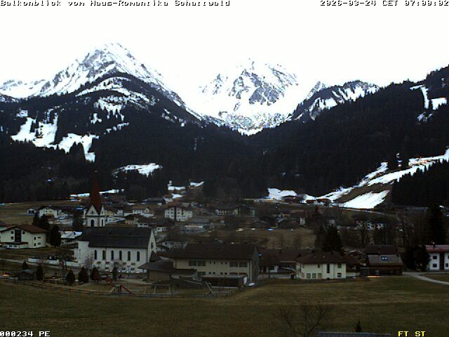 Archived image Webcam Schattwald: Vacation rental Haus Romantika