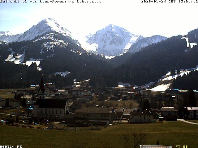 Archived image Webcam Schattwald: Vacation rental Haus Romantika