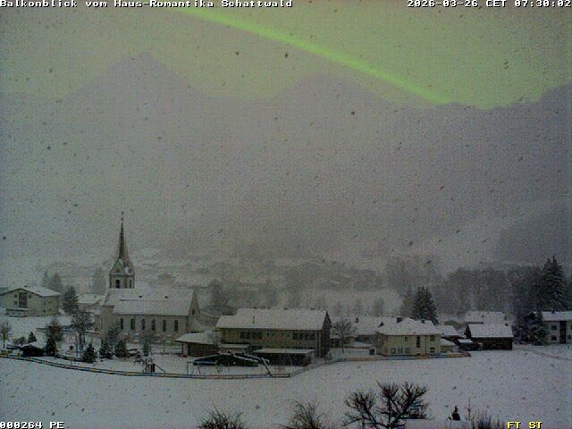 Archived image Webcam Schattwald: Vacation rental Haus Romantika