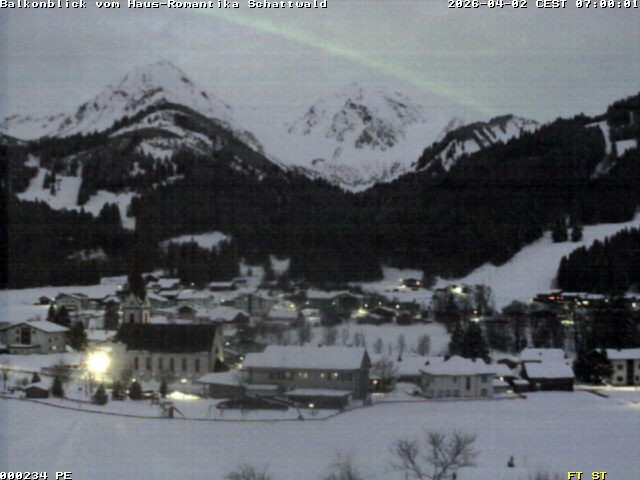 Archived image Webcam Schattwald: Vacation rental Haus Romantika