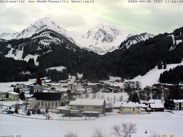 Archived image Webcam Schattwald: Vacation rental Haus Romantika