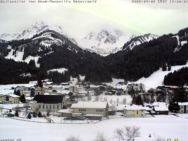 Archived image Webcam Schattwald: Vacation rental Haus Romantika