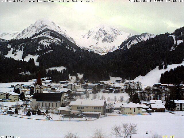 Archived image Webcam Schattwald: Vacation rental Haus Romantika
