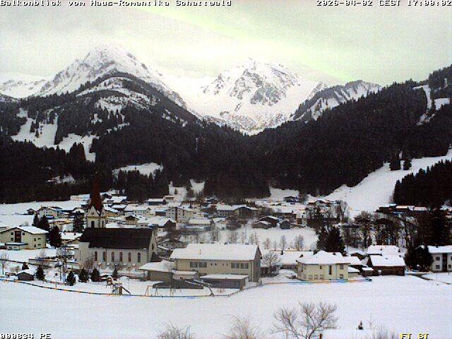 Archived image Webcam Schattwald: Vacation rental Haus Romantika