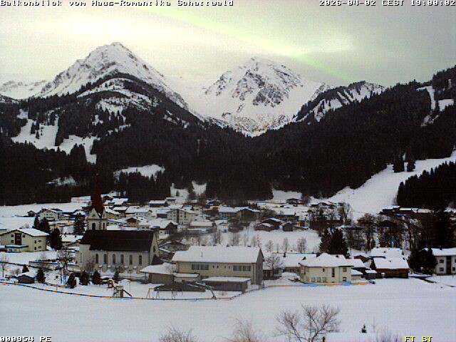 Archived image Webcam Schattwald: Vacation rental Haus Romantika