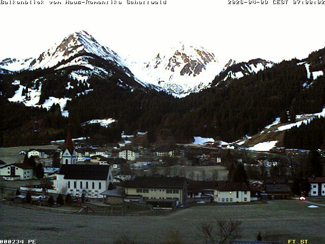 Archived image Webcam Schattwald: Vacation rental Haus Romantika