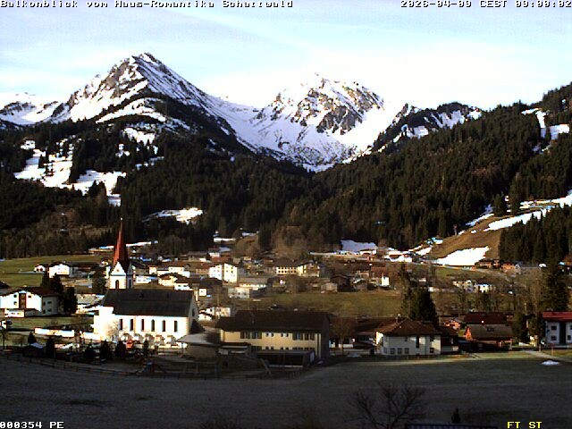 Archived image Webcam Schattwald: Vacation rental Haus Romantika