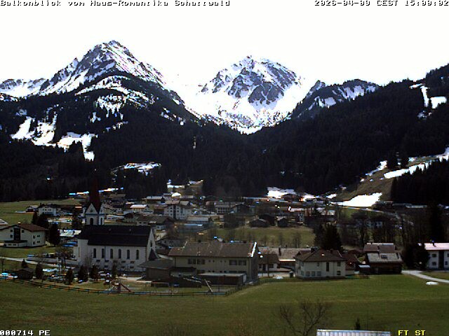 Archived image Webcam Schattwald: Vacation rental Haus Romantika