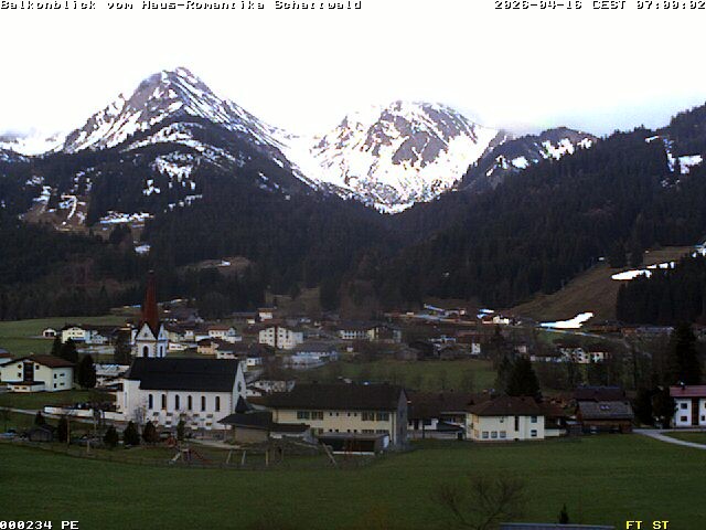 Archiv Foto Webcam Schattwald: Haus Romantika