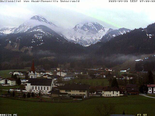 Archiv Foto Webcam Schattwald: Haus Romantika