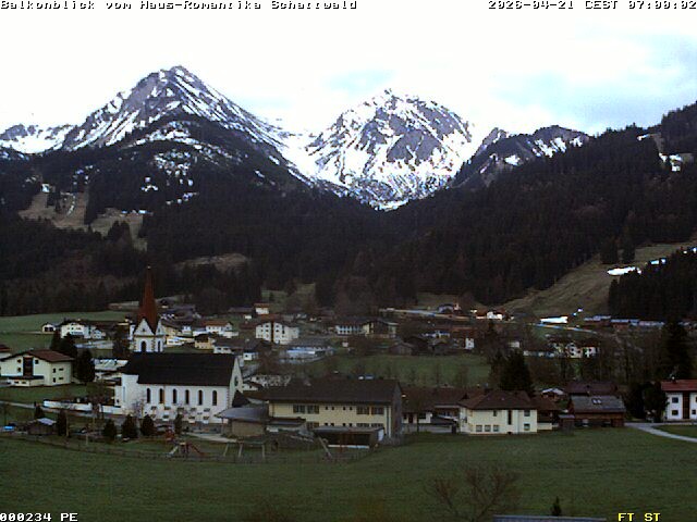 Archived image Webcam Schattwald: Vacation rental Haus Romantika