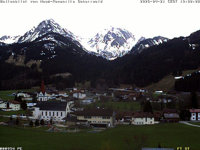 Archived image Webcam Schattwald: Vacation rental Haus Romantika