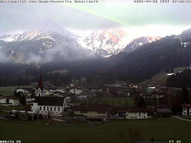 Archived image Webcam Schattwald: Vacation rental Haus Romantika