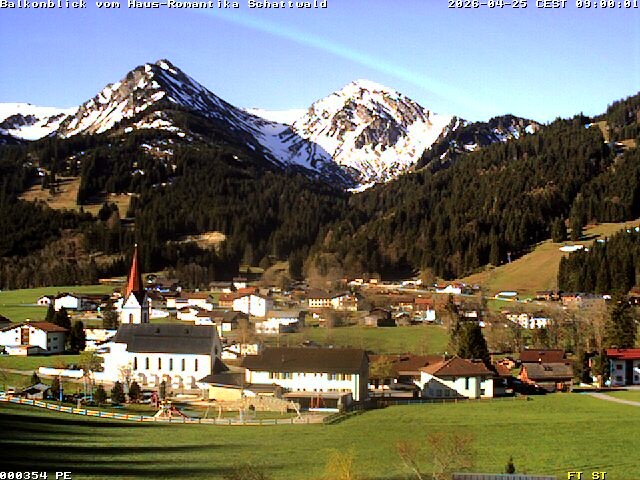 Archiv Foto Webcam Schattwald: Haus Romantika