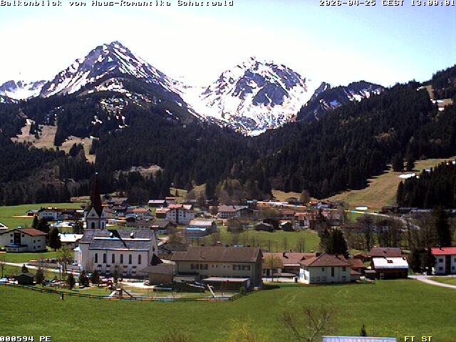 Archiv Foto Webcam Schattwald: Haus Romantika