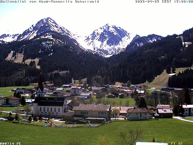 Archiv Foto Webcam Schattwald: Haus Romantika