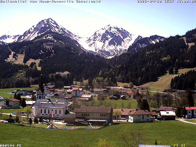 Archived image Webcam Schattwald: Vacation rental Haus Romantika