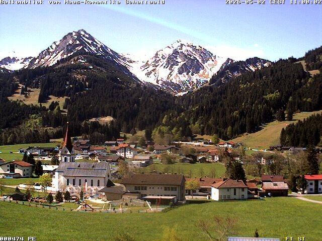 Archiv Foto Webcam Schattwald: Haus Romantika