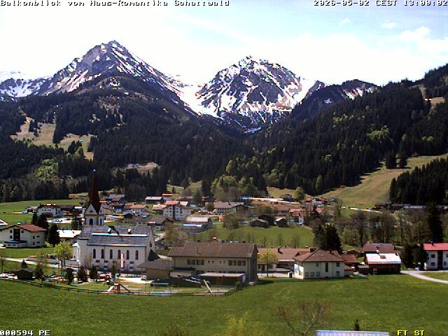 Archiv Foto Webcam Schattwald: Haus Romantika