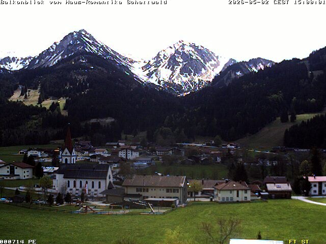 Archiv Foto Webcam Schattwald: Haus Romantika