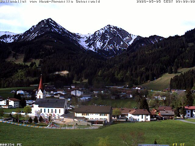 Archiv Foto Webcam Schattwald: Haus Romantika