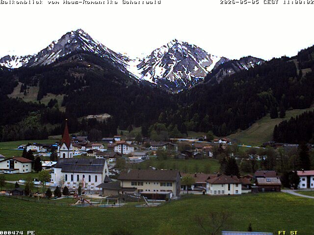 Archiv Foto Webcam Schattwald: Haus Romantika
