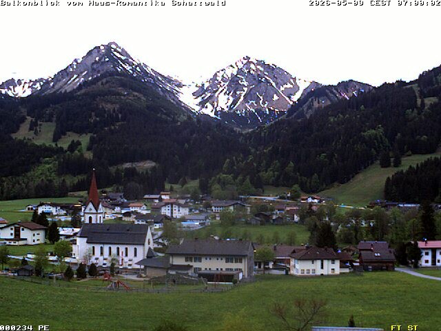 Archived image Webcam Schattwald: Vacation rental Haus Romantika
