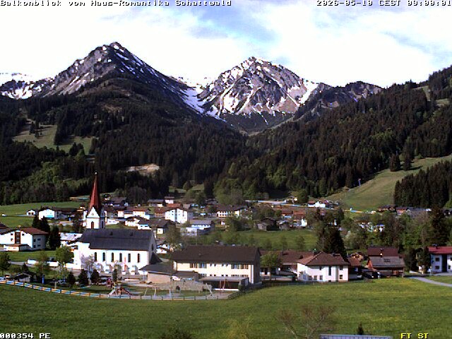 Archiv Foto Webcam Schattwald: Haus Romantika
