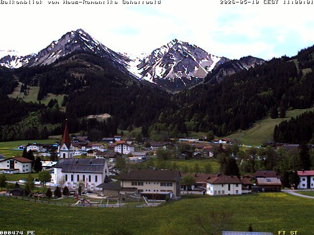 Archiv Foto Webcam Schattwald: Haus Romantika