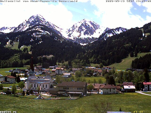 Archiv Foto Webcam Schattwald: Haus Romantika