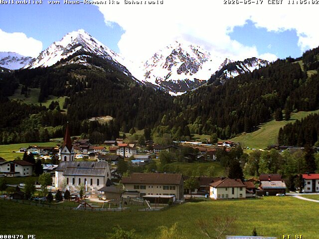 Archiv Foto Webcam Schattwald: Haus Romantika