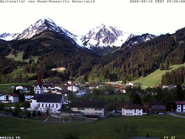 Archived image Webcam Schattwald: Vacation rental Haus Romantika