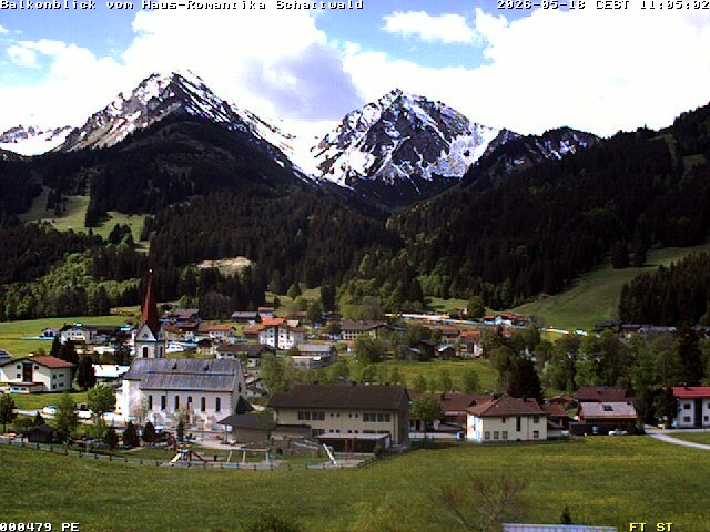 Archived image Webcam Schattwald: Vacation rental Haus Romantika