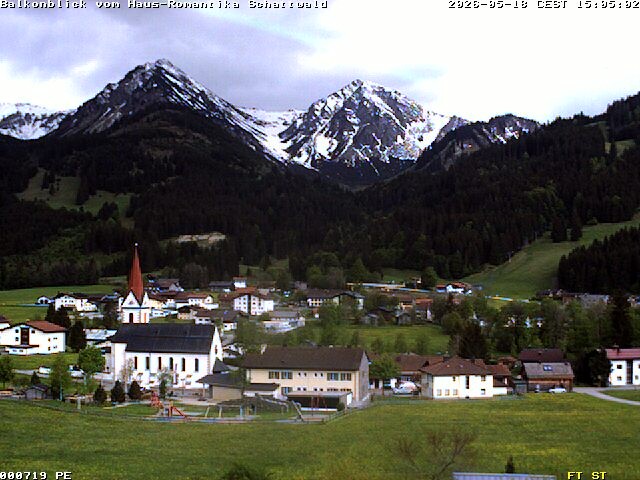 Archived image Webcam Schattwald: Vacation rental Haus Romantika