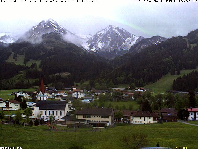 Archived image Webcam Schattwald: Vacation rental Haus Romantika