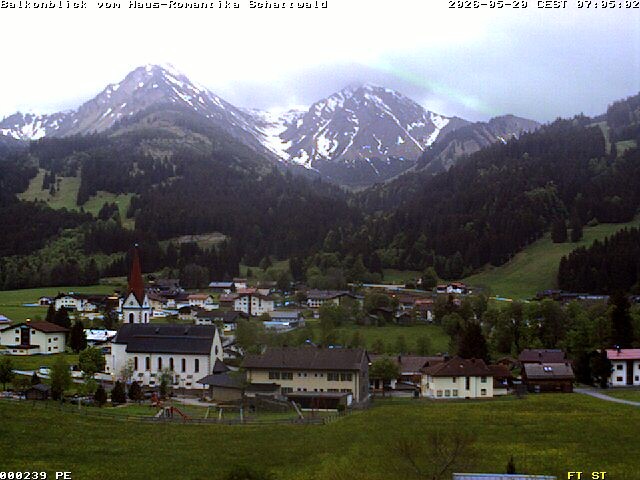 Archived image Webcam Schattwald: Vacation rental Haus Romantika