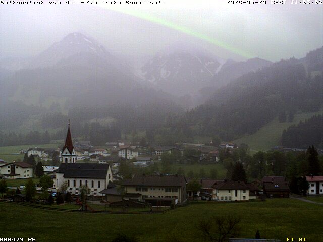 Archived image Webcam Schattwald: Vacation rental Haus Romantika