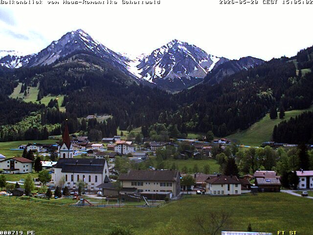 Archived image Webcam Schattwald: Vacation rental Haus Romantika