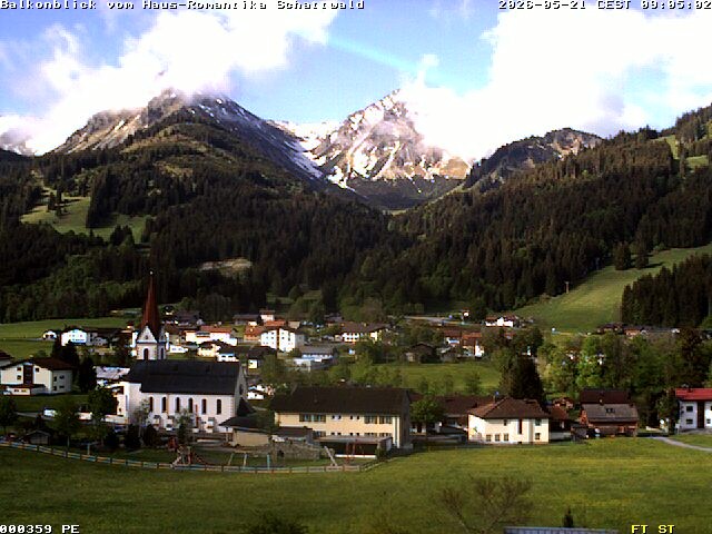 Archiv Foto Webcam Schattwald: Haus Romantika