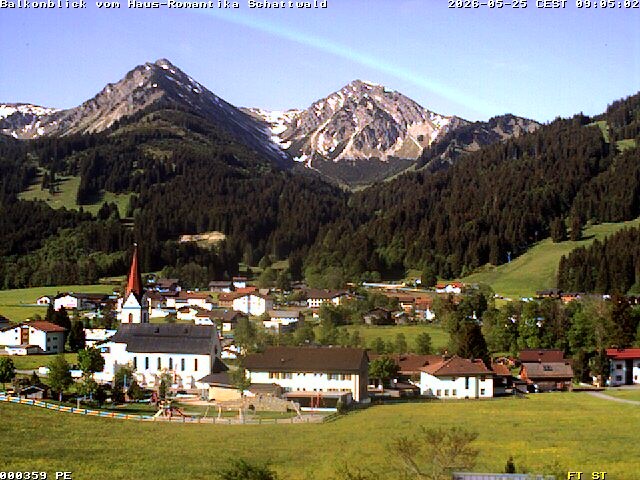 Archiv Foto Webcam Schattwald: Haus Romantika